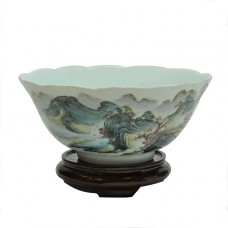 1203 A Dao-Guan period fencai landscape bowl 